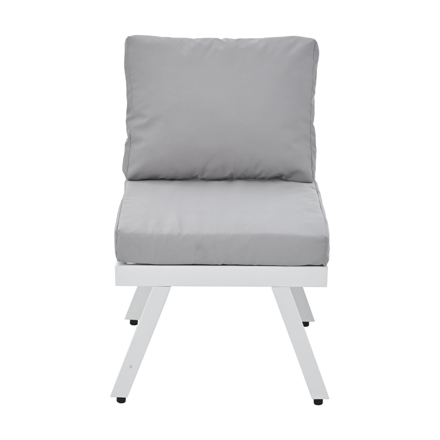 Industrial 5-Piece Aluminum Outdoor Patio Furniture Set