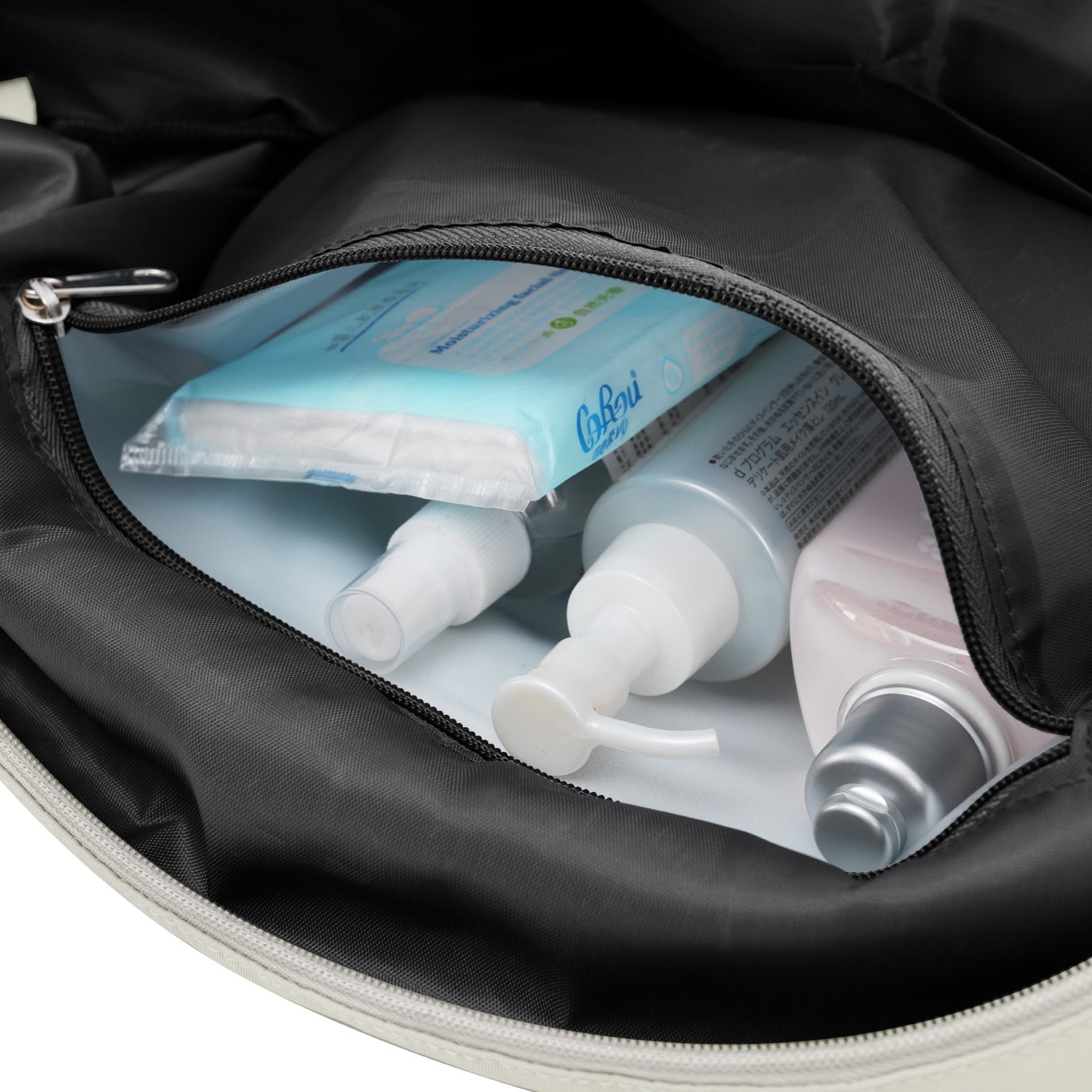 Luggage Set Off-white 4 Piece, Expandable with Travel Bag