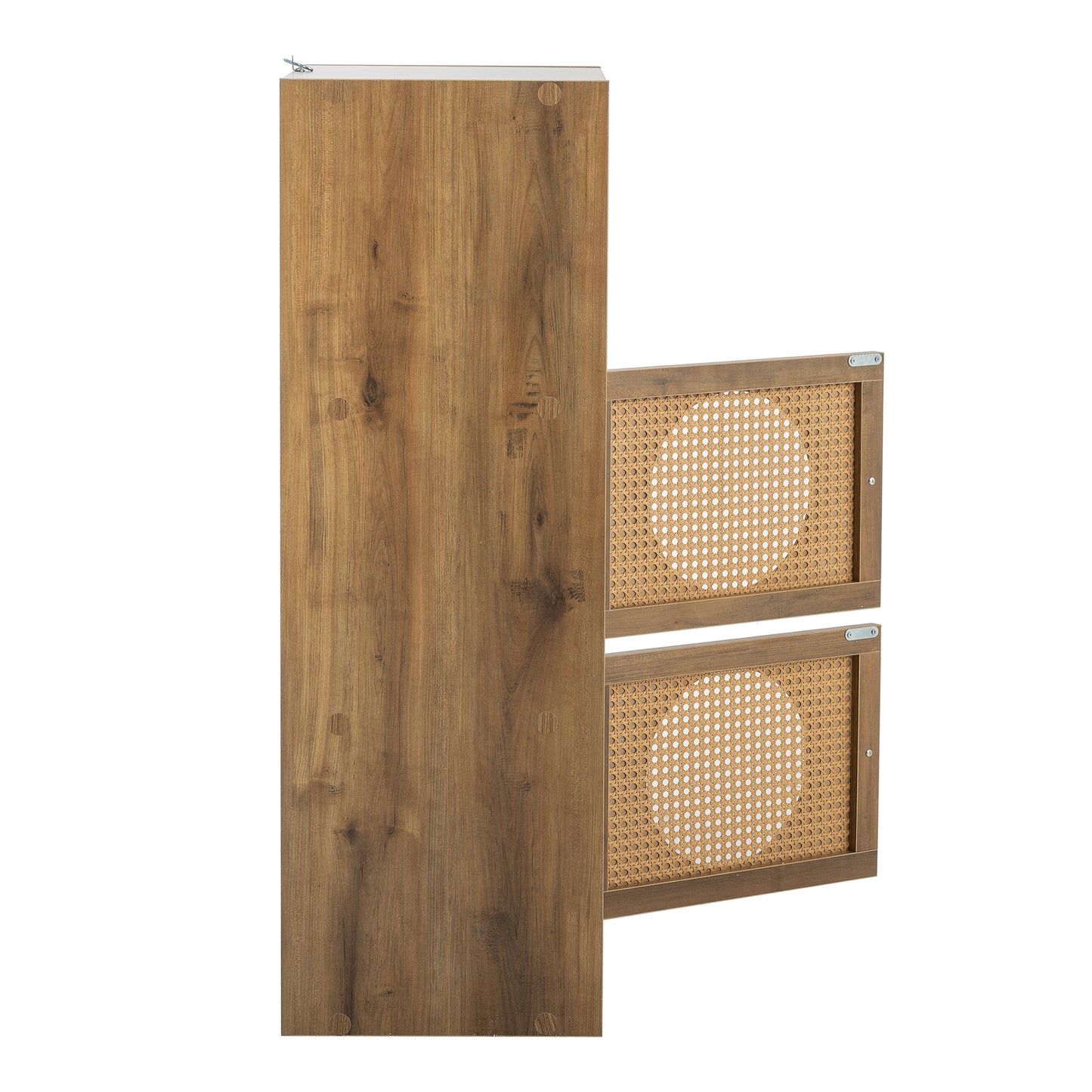 Storage Cabinet with Rattan Door Front Detail
