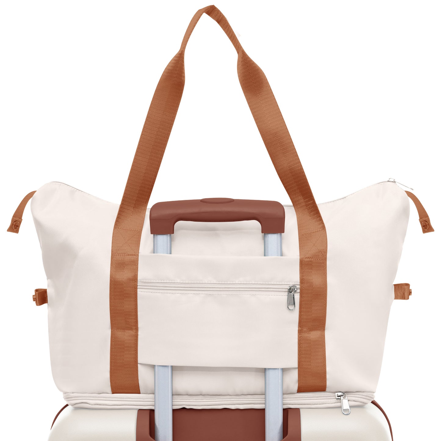Luggage Set Off-white 4 Piece, Expandable with Travel Bag