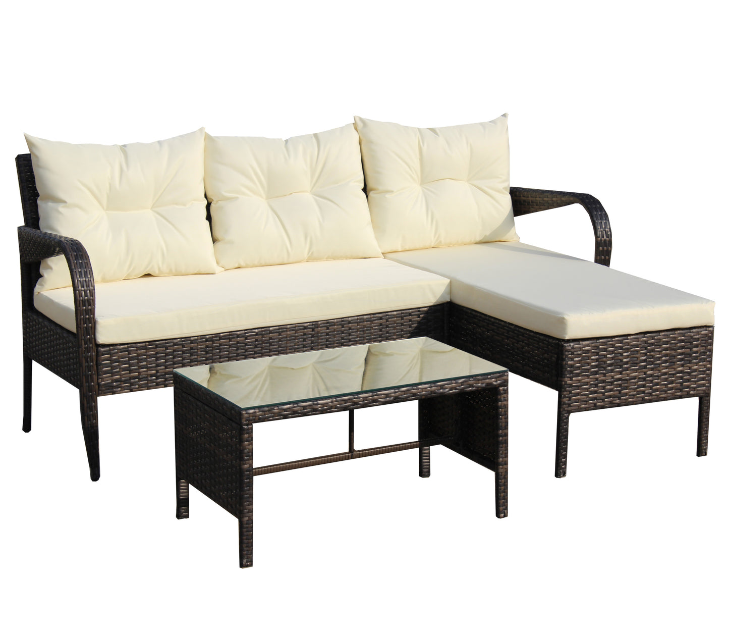 Outdoor Patio Furniture Set -Piece Conversation Set