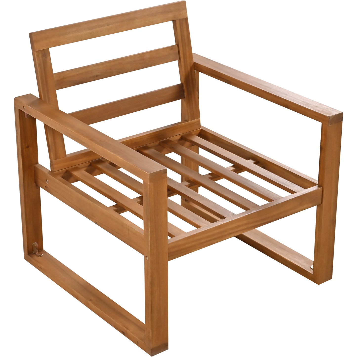 6-Piece Outdoor Wood Conversation Set