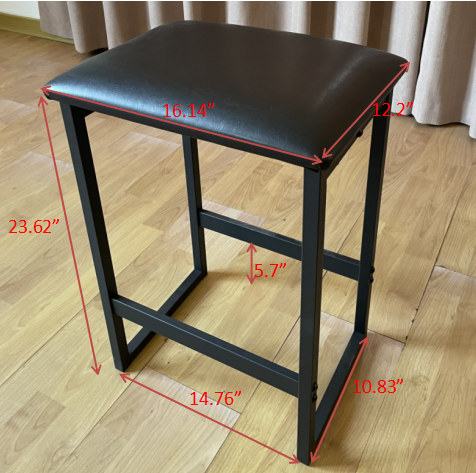 3-Piece Counter-height Table and Stool Set with Shelves
