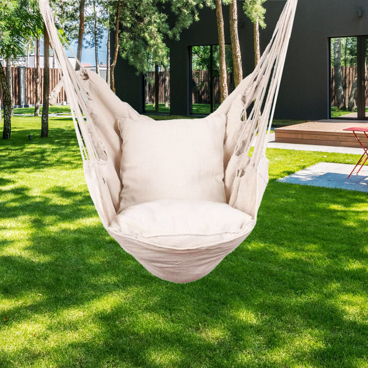 Padded Hanging Hammock Chair with Carrying Bag