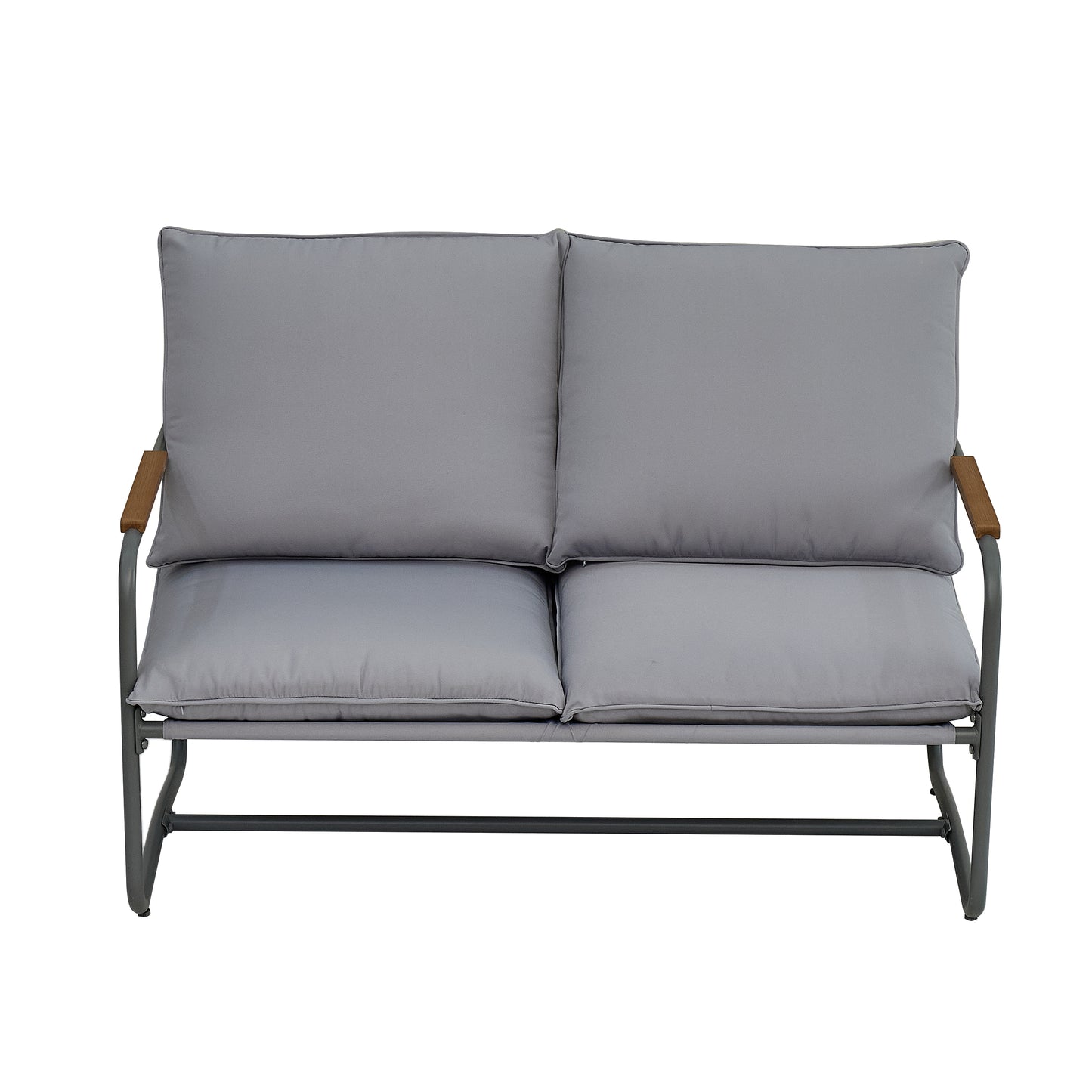 4-Piece Outdoor Industrial-style Patio Furniture Sets