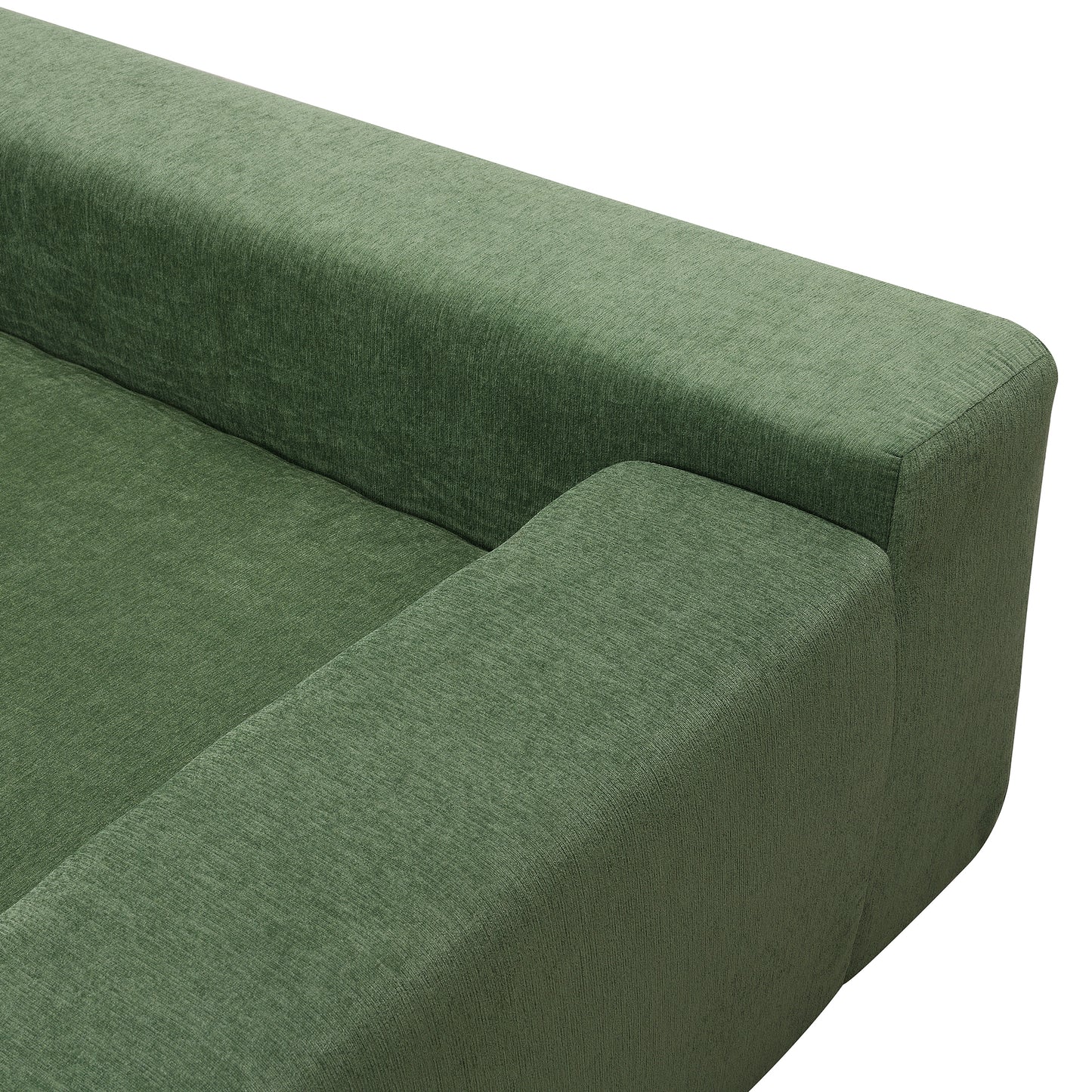 Green Modular Minimalist Sectional Sofa