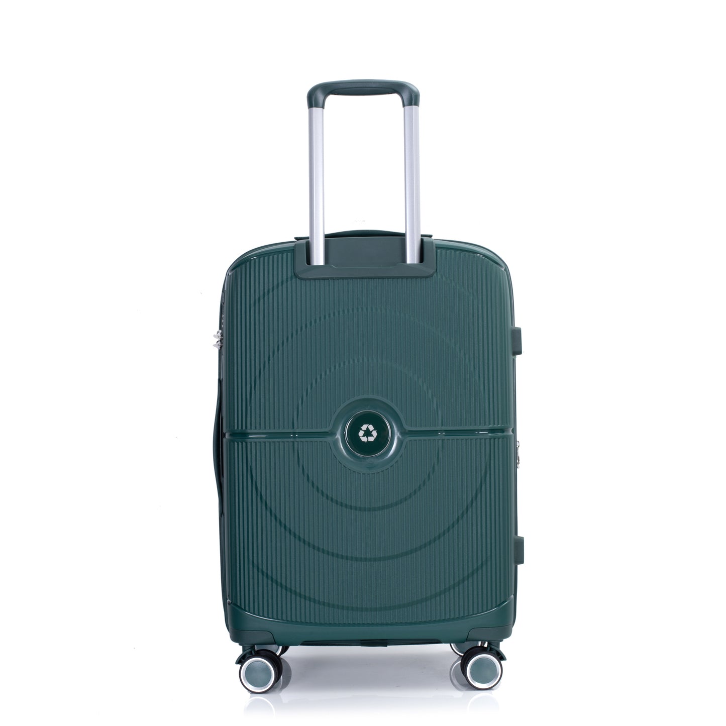 Green Expandable Hardshell 3-Piece Suitcase Set