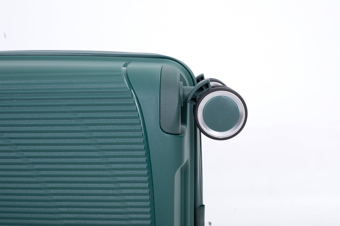 Green Expandable Hardshell 3-Piece Suitcase Set