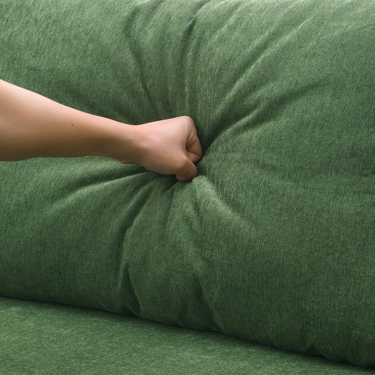 Green Modular Minimalist Sectional Sofa
