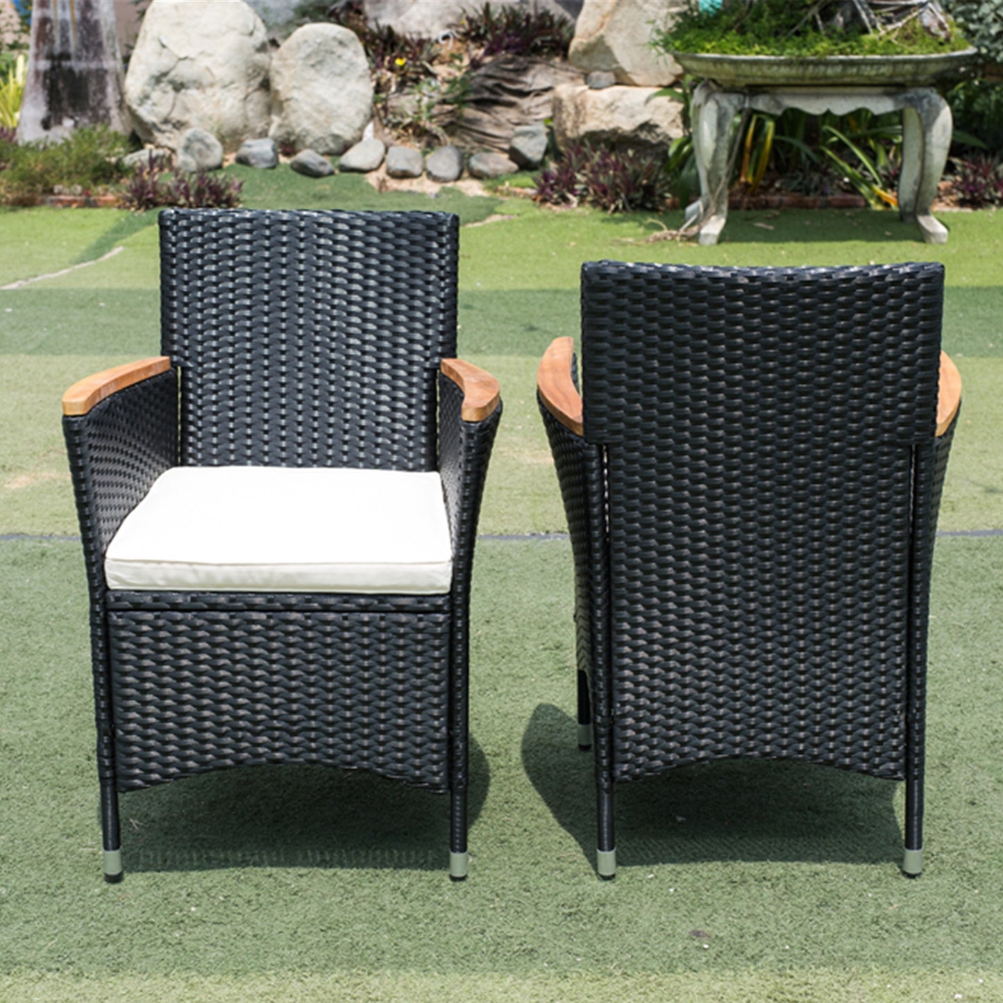7 piece Outdoor Patio Wicker Dining Set
