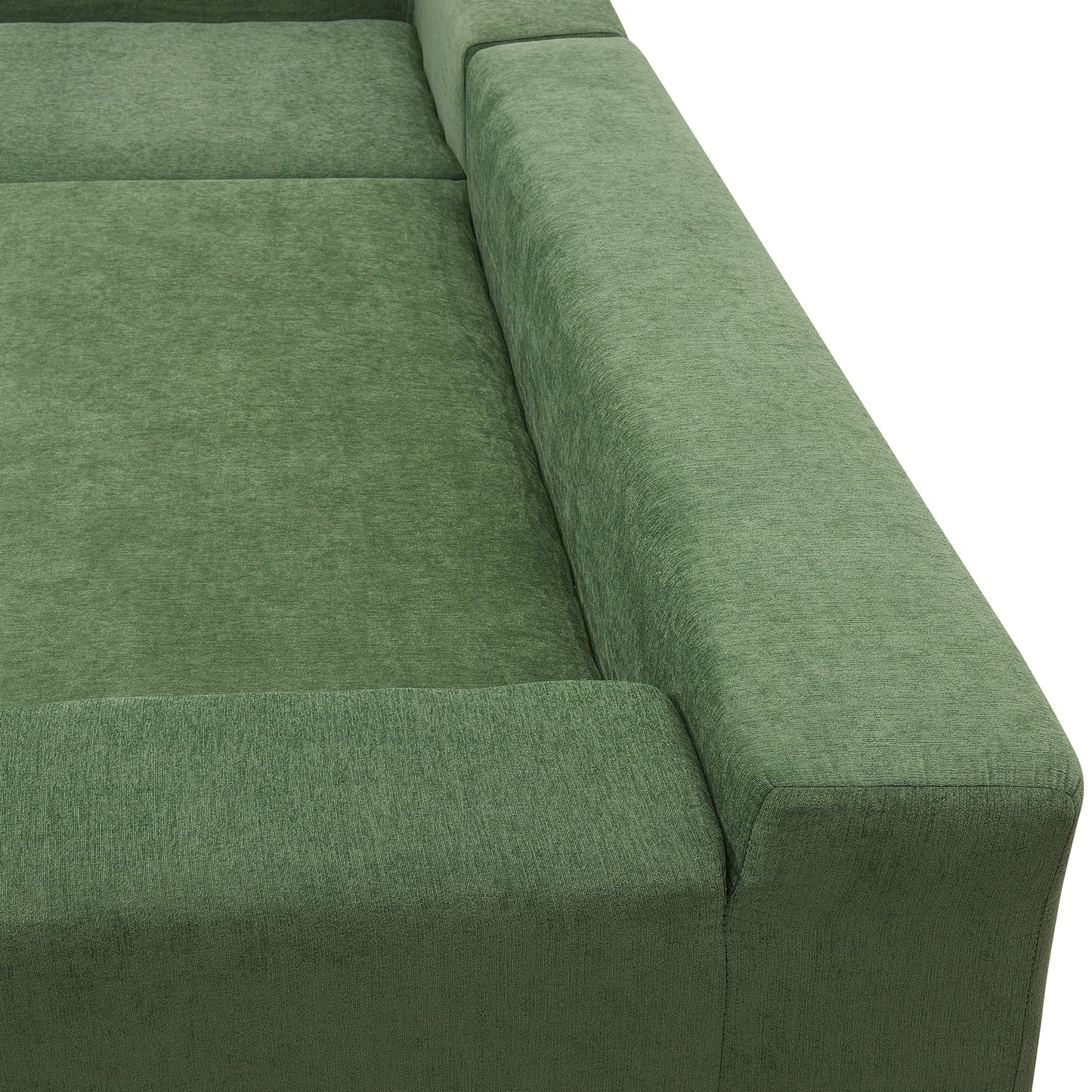 Green Modular Minimalist Sectional Sofa