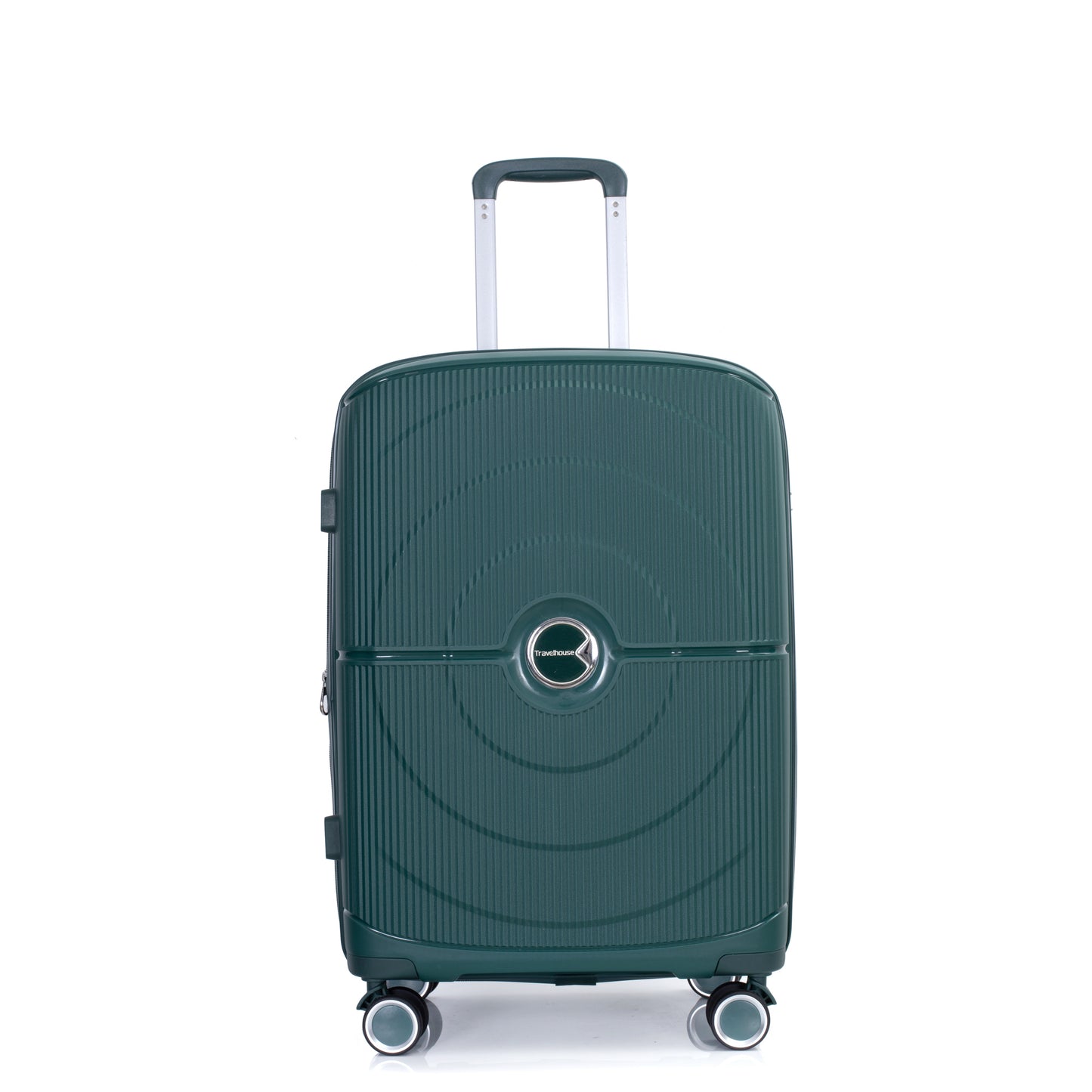 Green Expandable Hardshell 3-Piece Suitcase Set