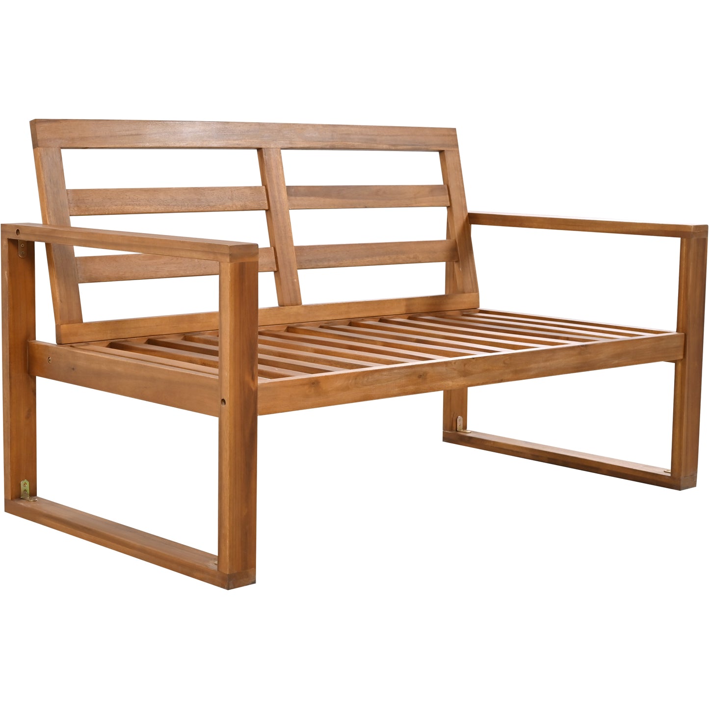 6-Piece Outdoor Wood Conversation Set