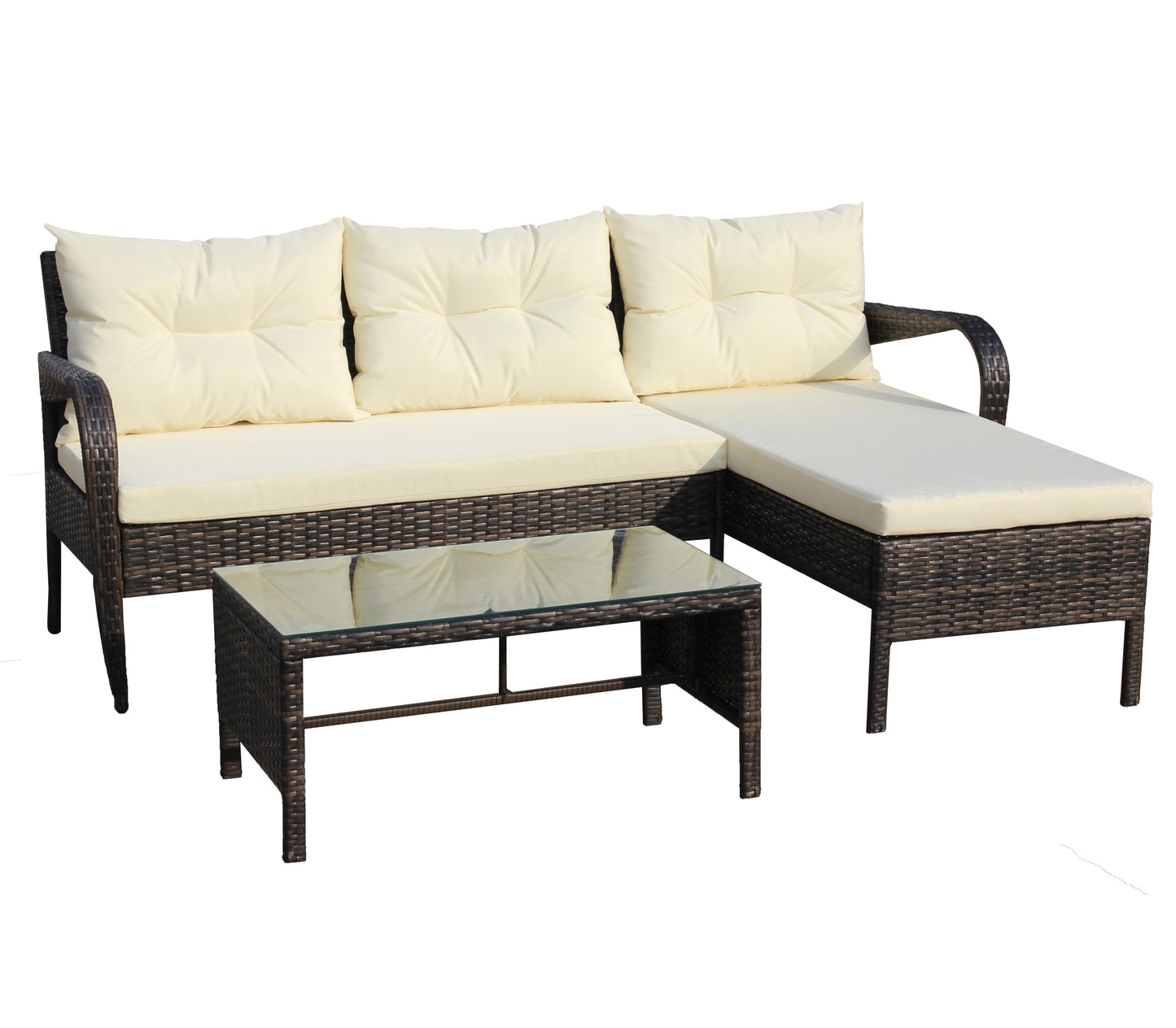 Outdoor Patio Furniture Set -Piece Conversation Set