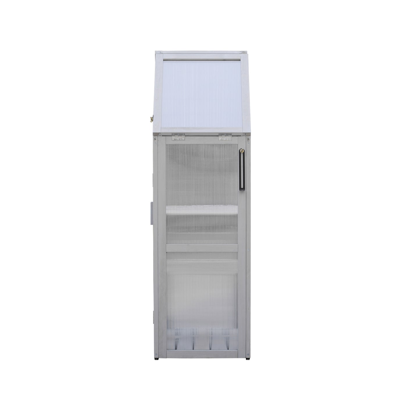 Small Green House for Yard, Patio, or Indoors, Light Grey