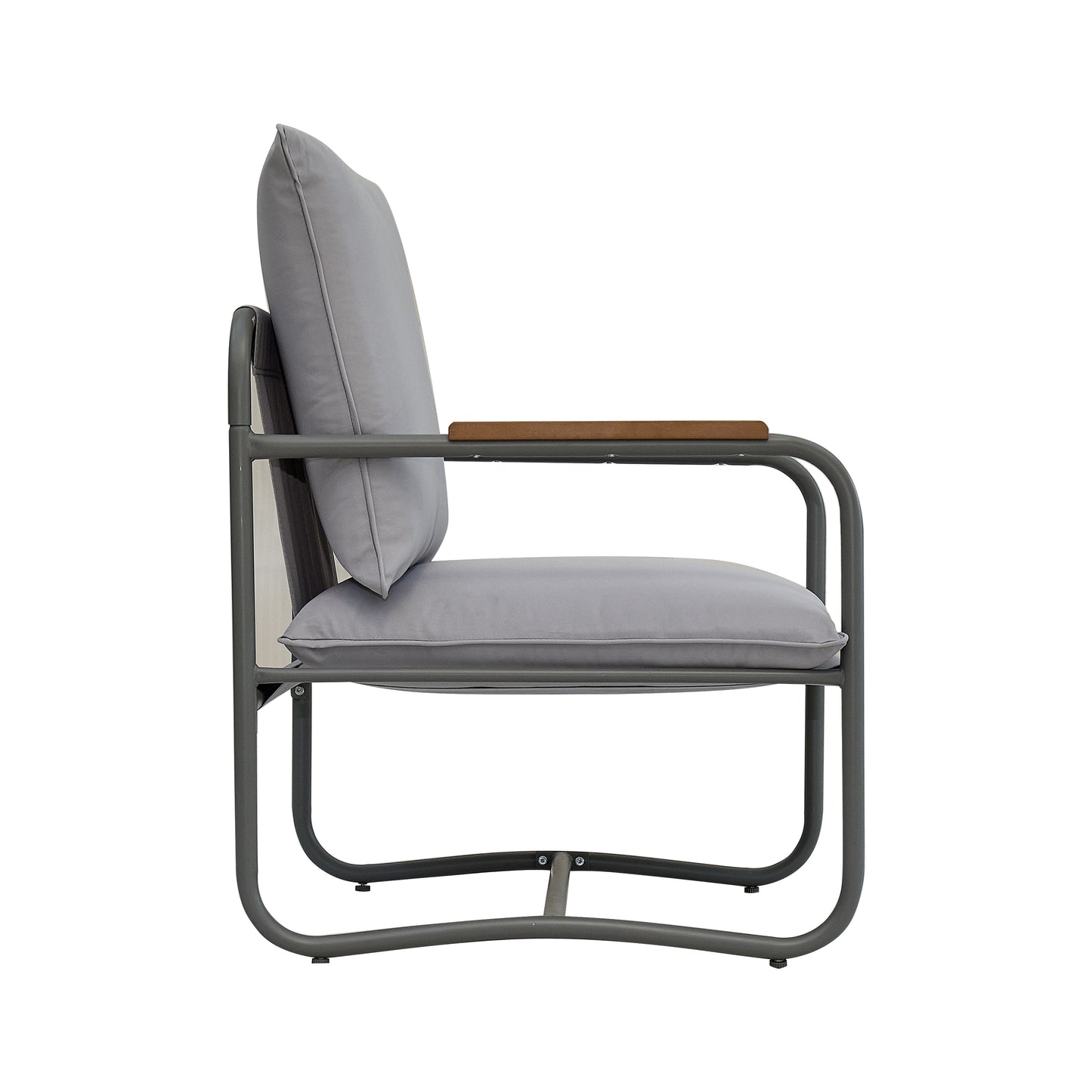 4-Piece Outdoor Industrial-style Patio Furniture Sets