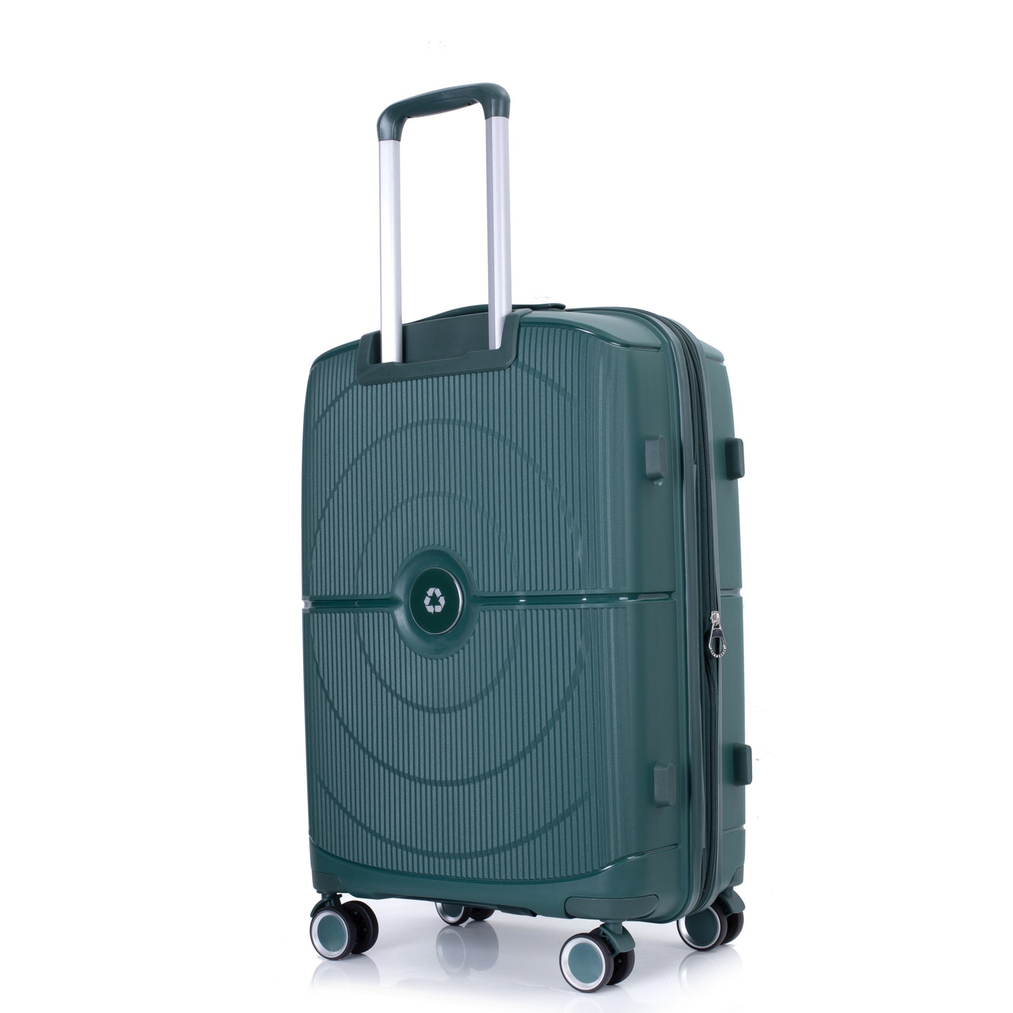Green Expandable Hardshell 3-Piece Suitcase Set