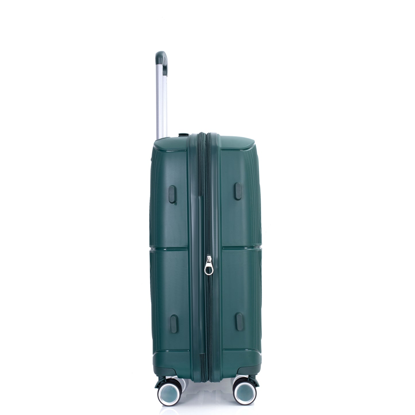 Green Expandable Hardshell 3-Piece Suitcase Set