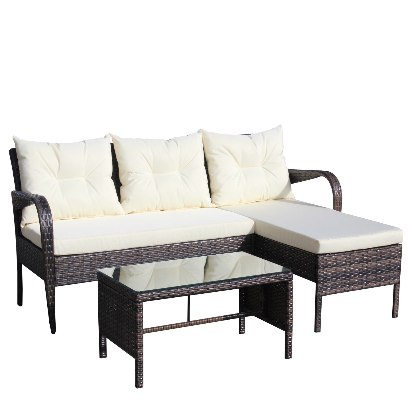 Outdoor Patio Furniture Set -Piece Conversation Set