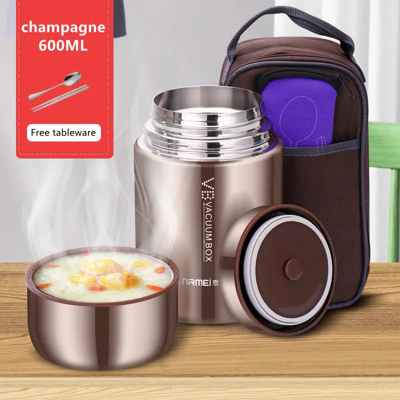 Thermal Soup Container with Carrying Case, Multiple Sizes and Colors