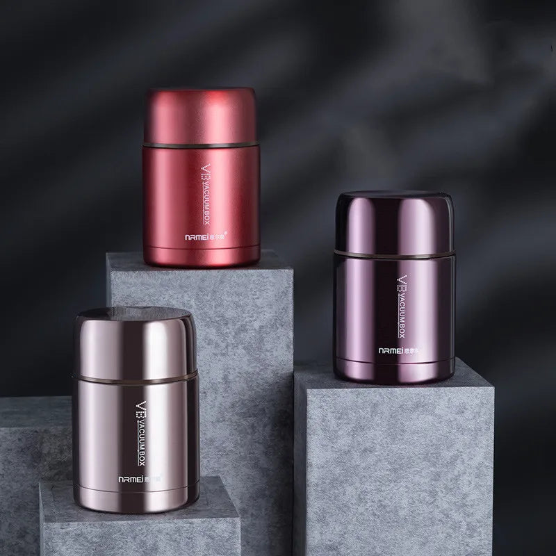 Thermal Soup Container with Carrying Case, Multiple Sizes and Colors