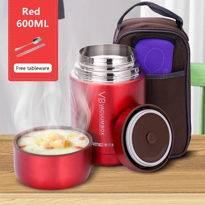 Thermal Soup Container with Carrying Case, Multiple Sizes and Colors