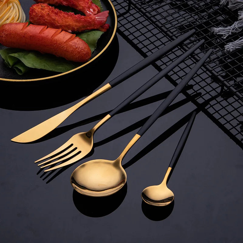 Gold Dinnerware Set