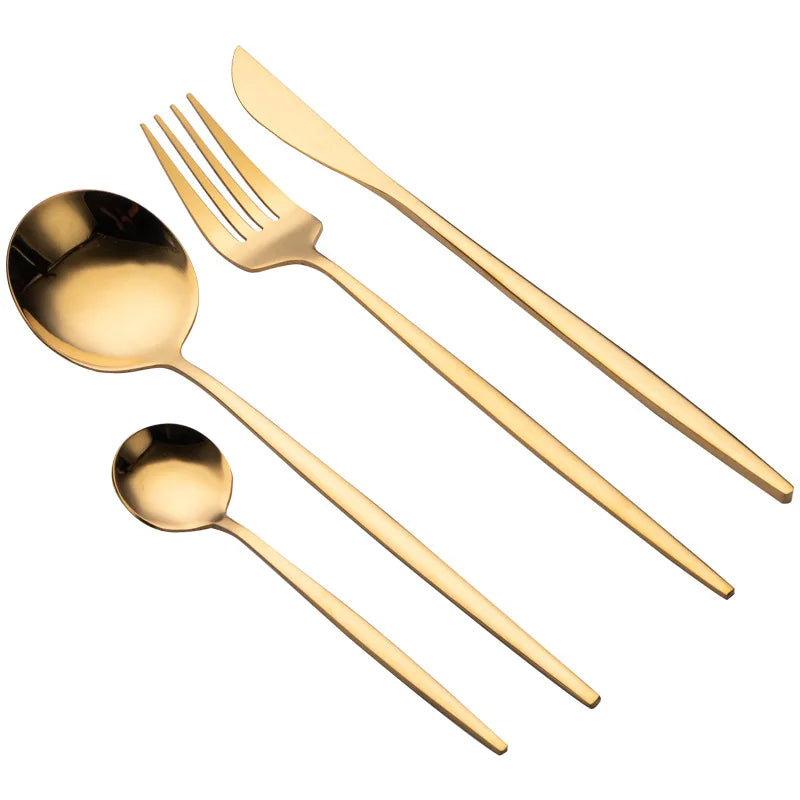 Gold Dinnerware Set