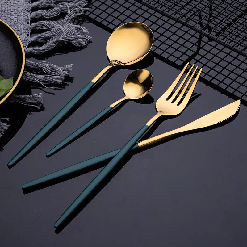 Gold Dinnerware Set