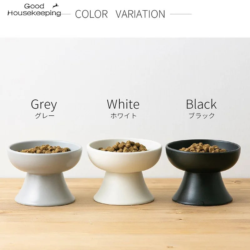 Raised Foot Ceramic Pet Bowl