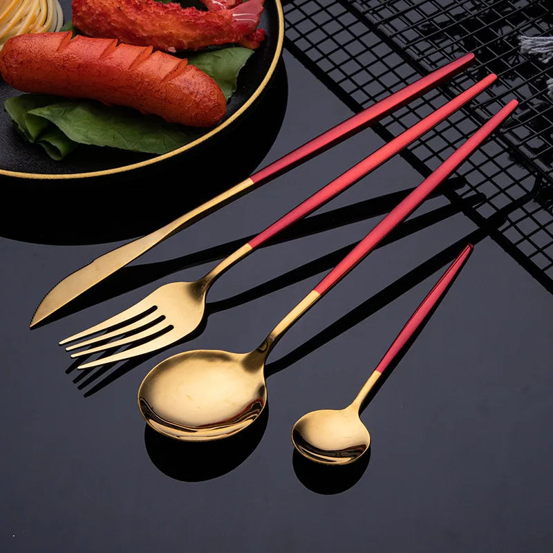 Gold Dinnerware Set