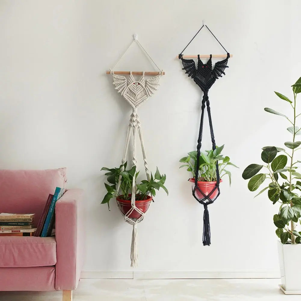 Woven Bat Hanging Planter