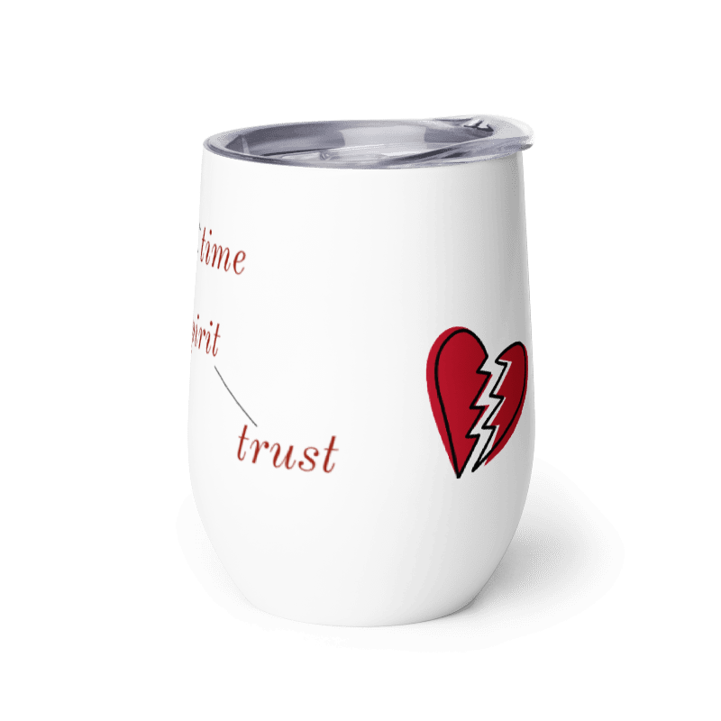 Broken Hearts Wine Tumbler
