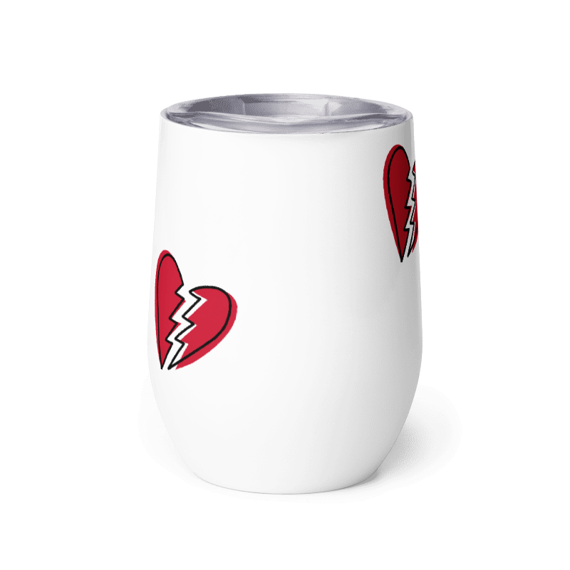 Broken Hearts Wine Tumbler
