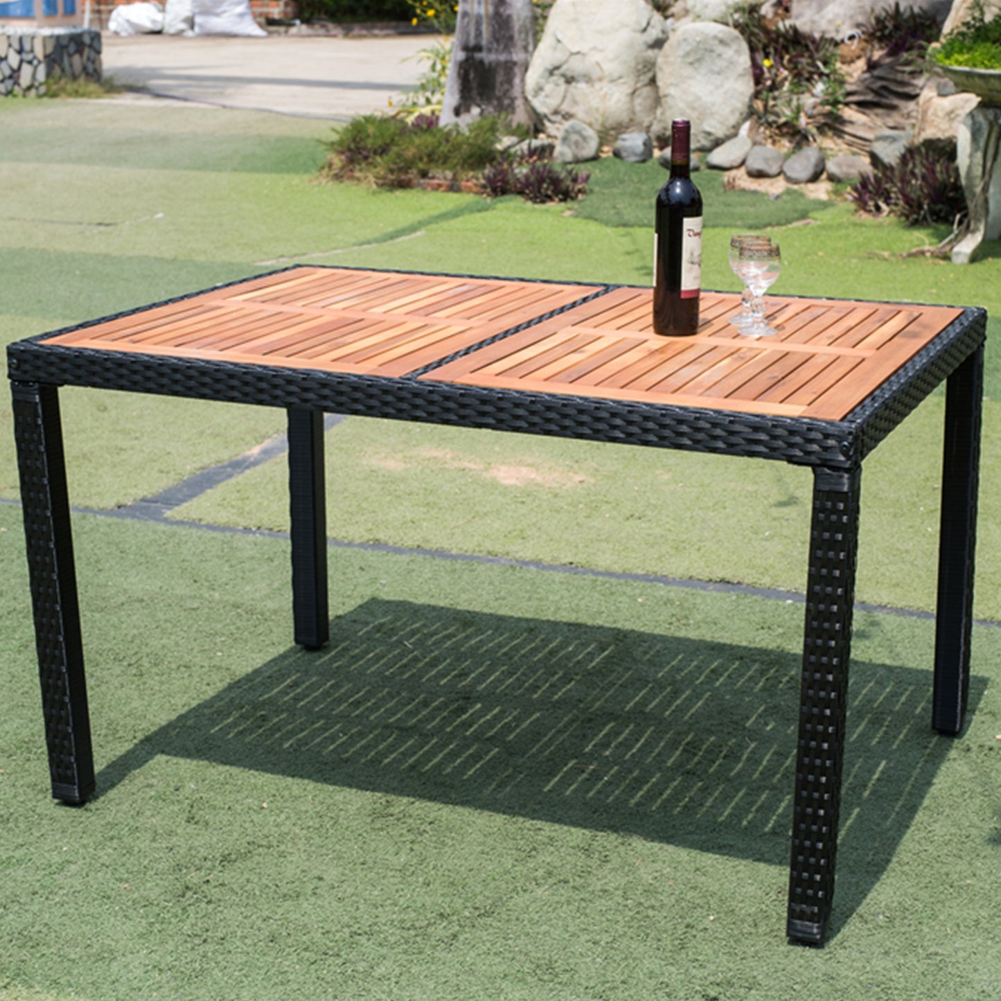 7 piece Outdoor Patio Wicker Dining Set