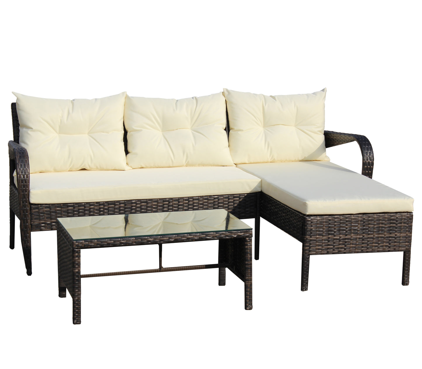 Outdoor Patio Furniture Set -Piece Conversation Set