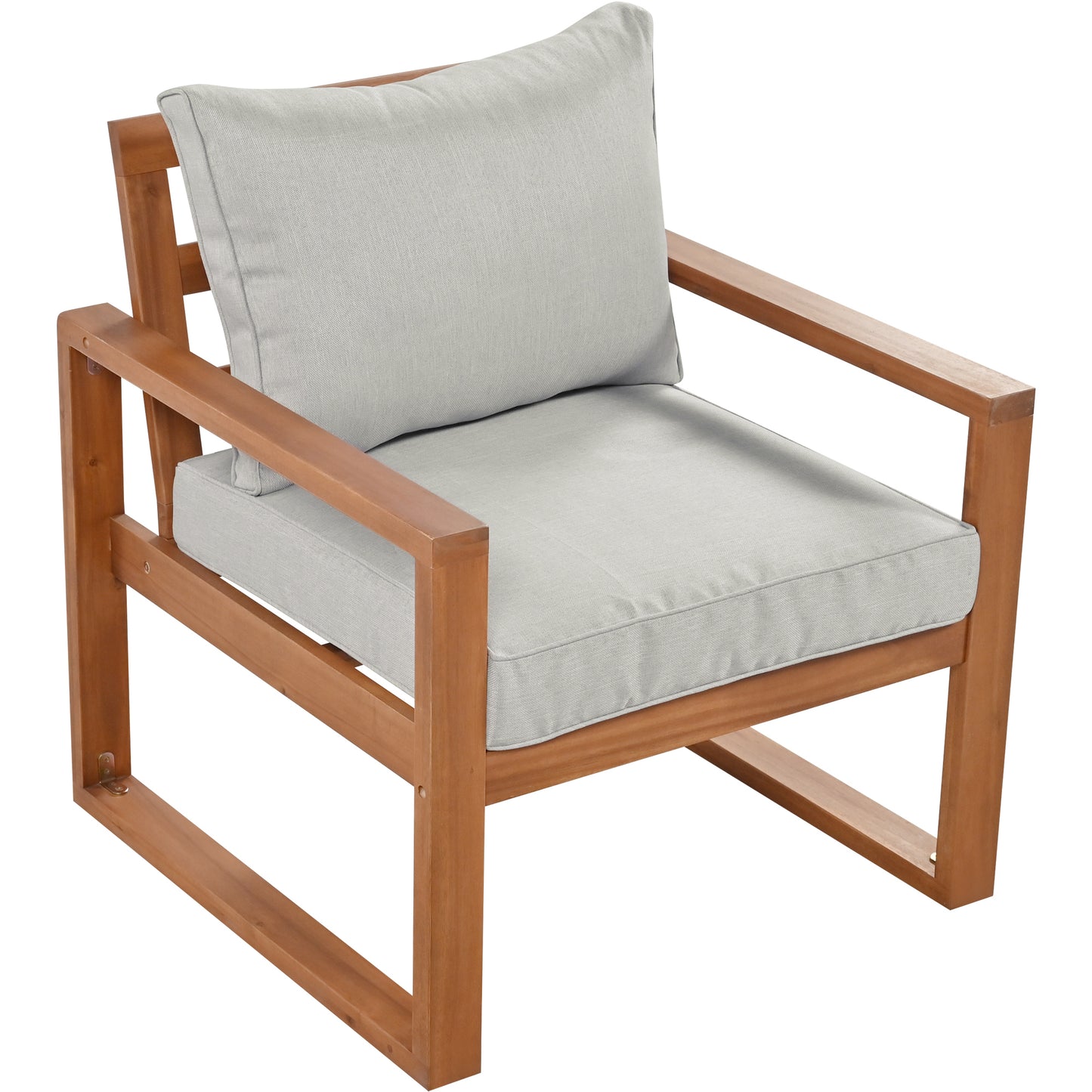 6-Piece Outdoor Wood Conversation Set