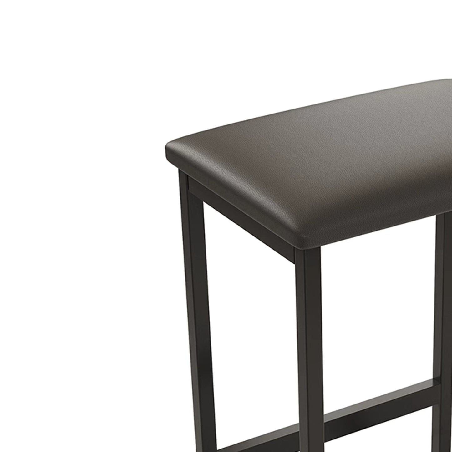 3-Piece Counter-height Table and Stool Set with Shelves