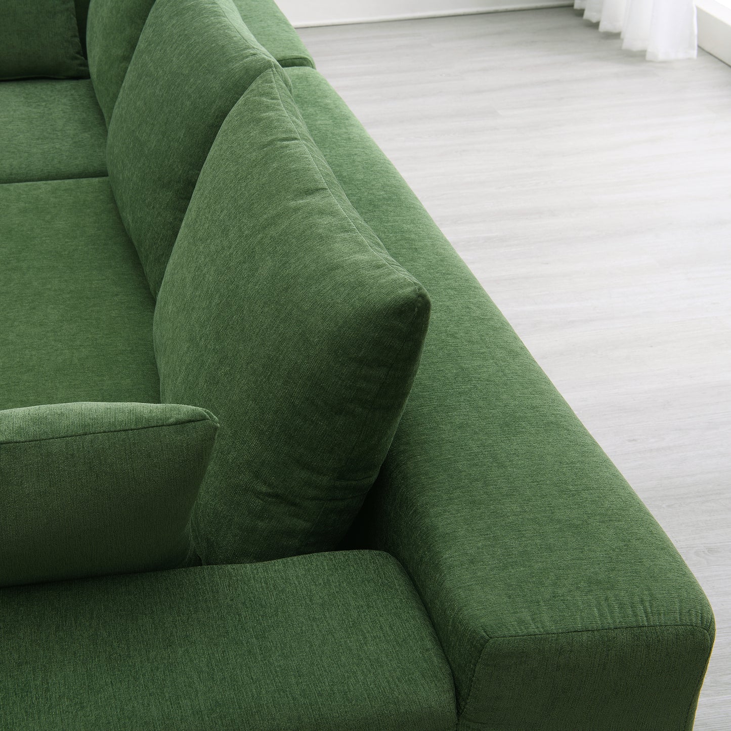 Green Modular Minimalist Sectional Sofa