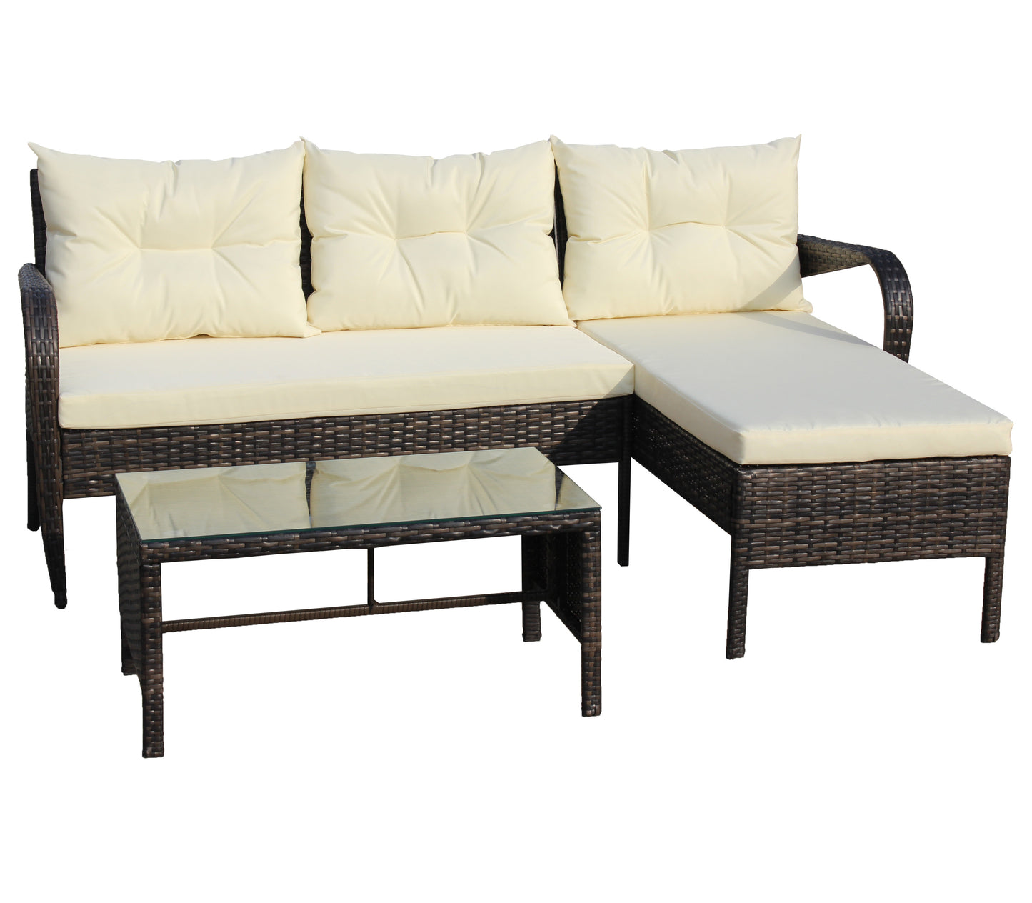 Outdoor Patio Furniture Set -Piece Conversation Set