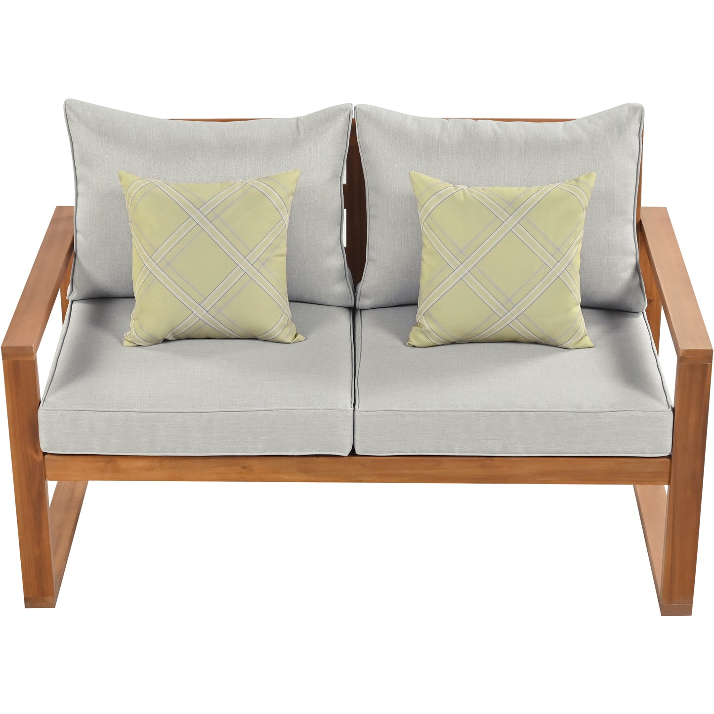 6-Piece Outdoor Wood Conversation Set