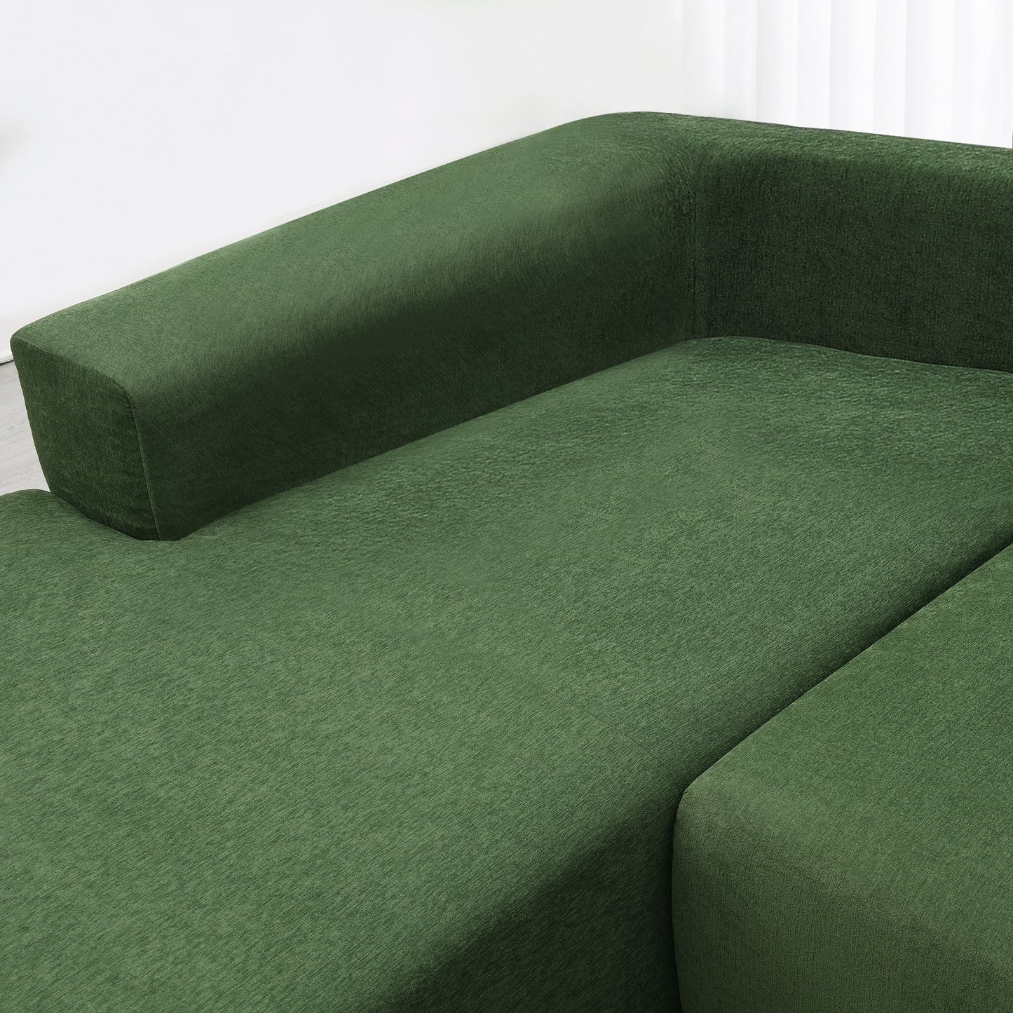 Green Modular Minimalist Sectional Sofa