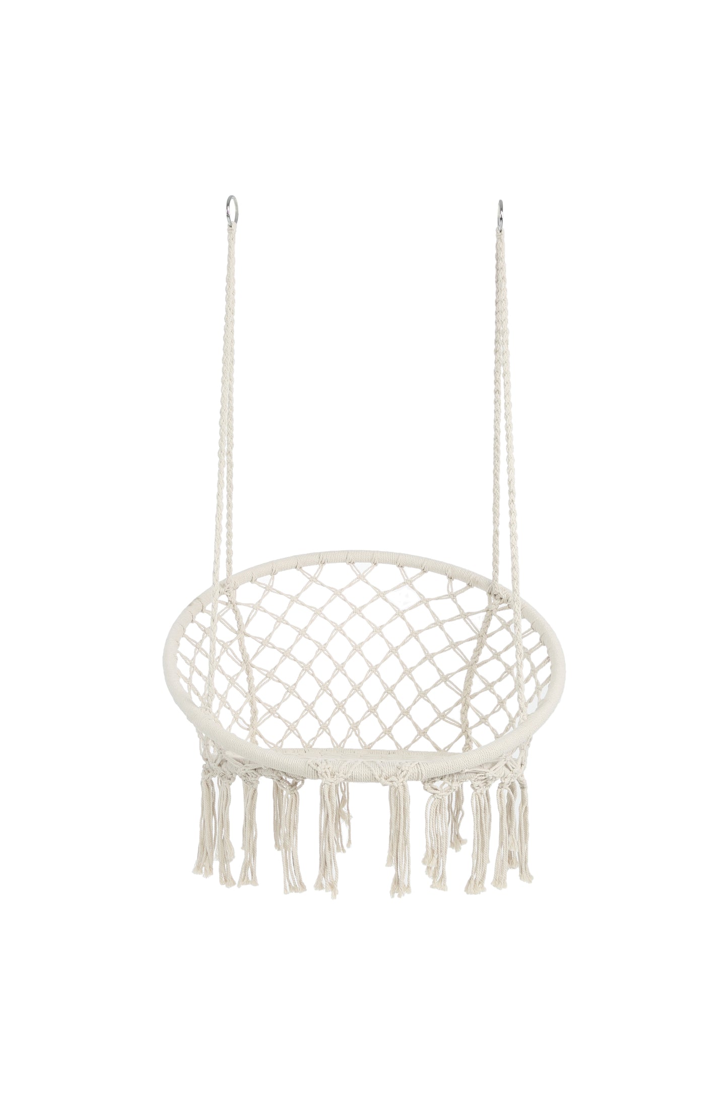 White Hanging Hammock Chair Macrame Swing