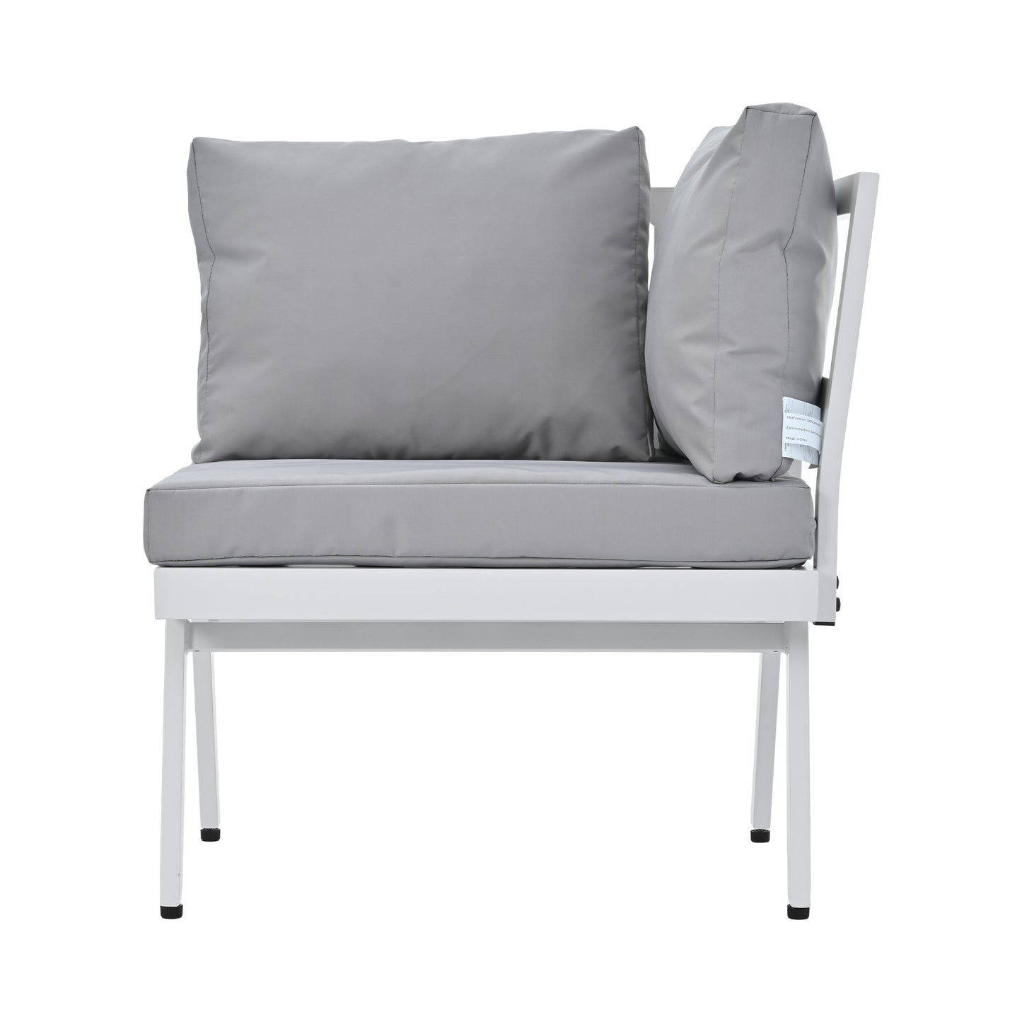 Industrial 5-Piece Aluminum Outdoor Patio Furniture Set