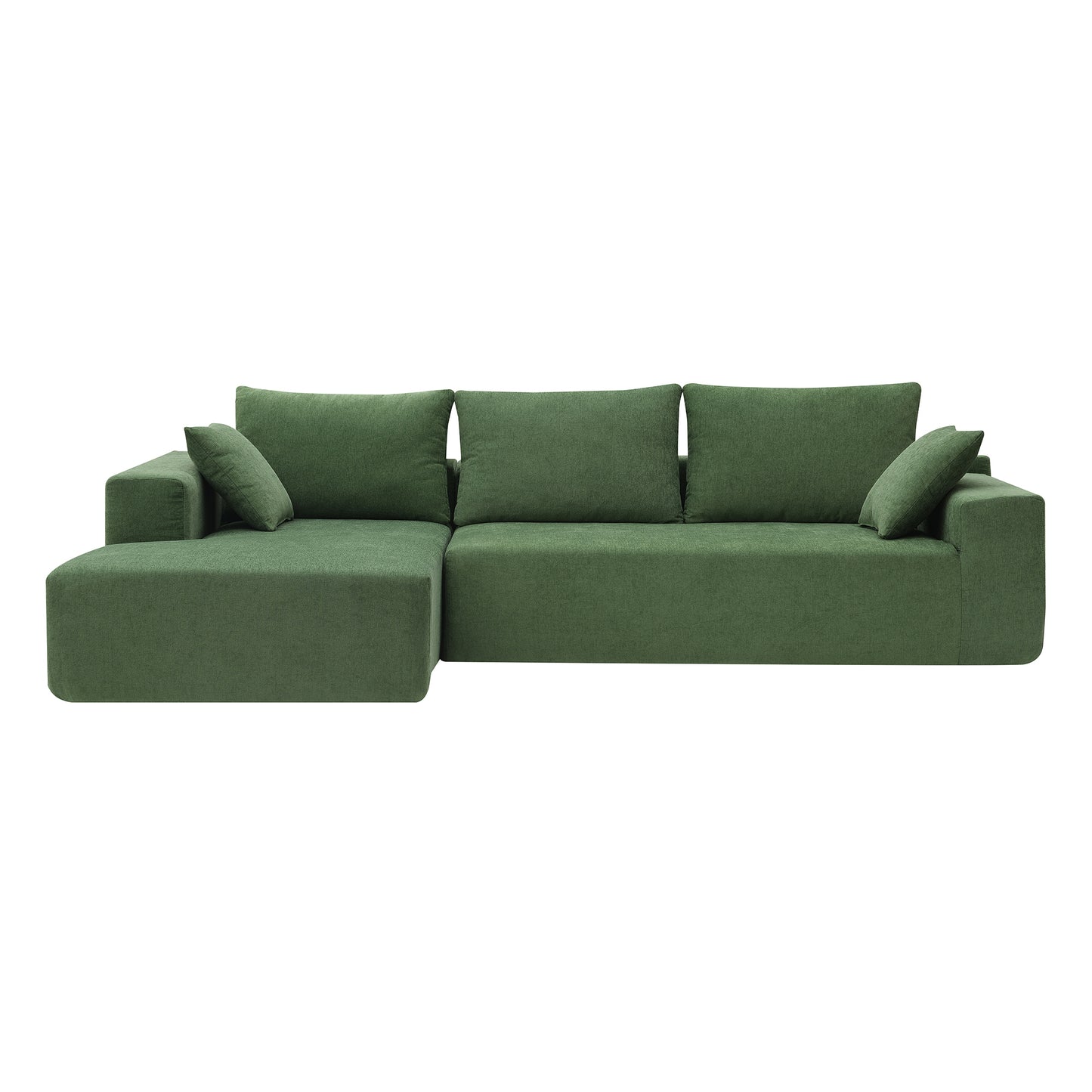 Green Modular Minimalist Sectional Sofa