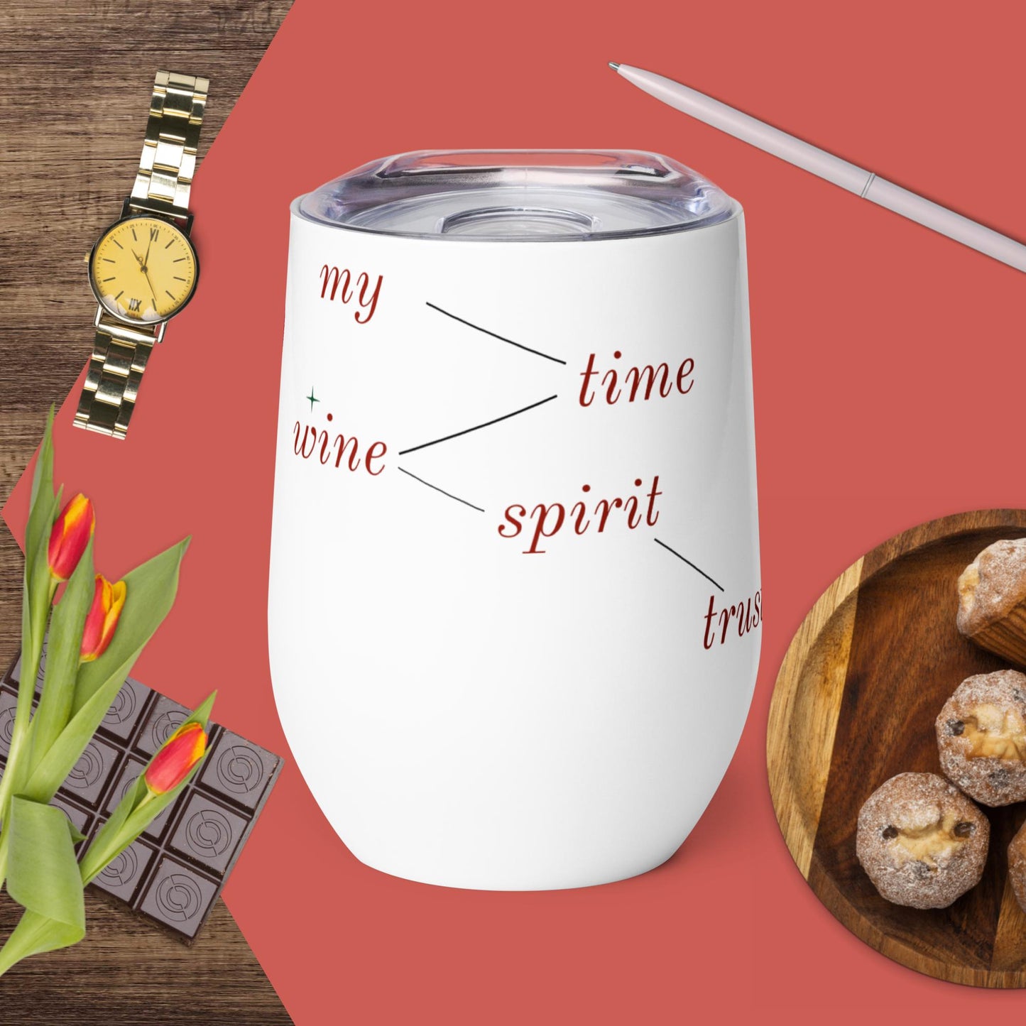 Broken Hearts Wine Tumbler