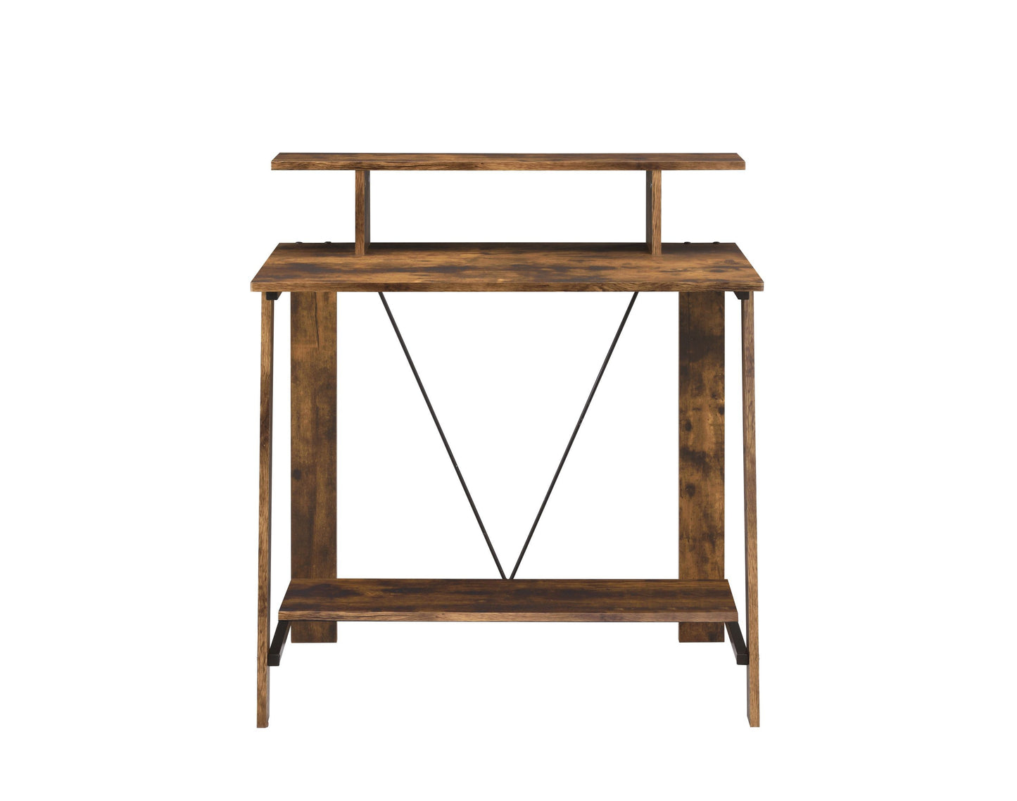 Writing Desk, Weathered Oak & Black Finish