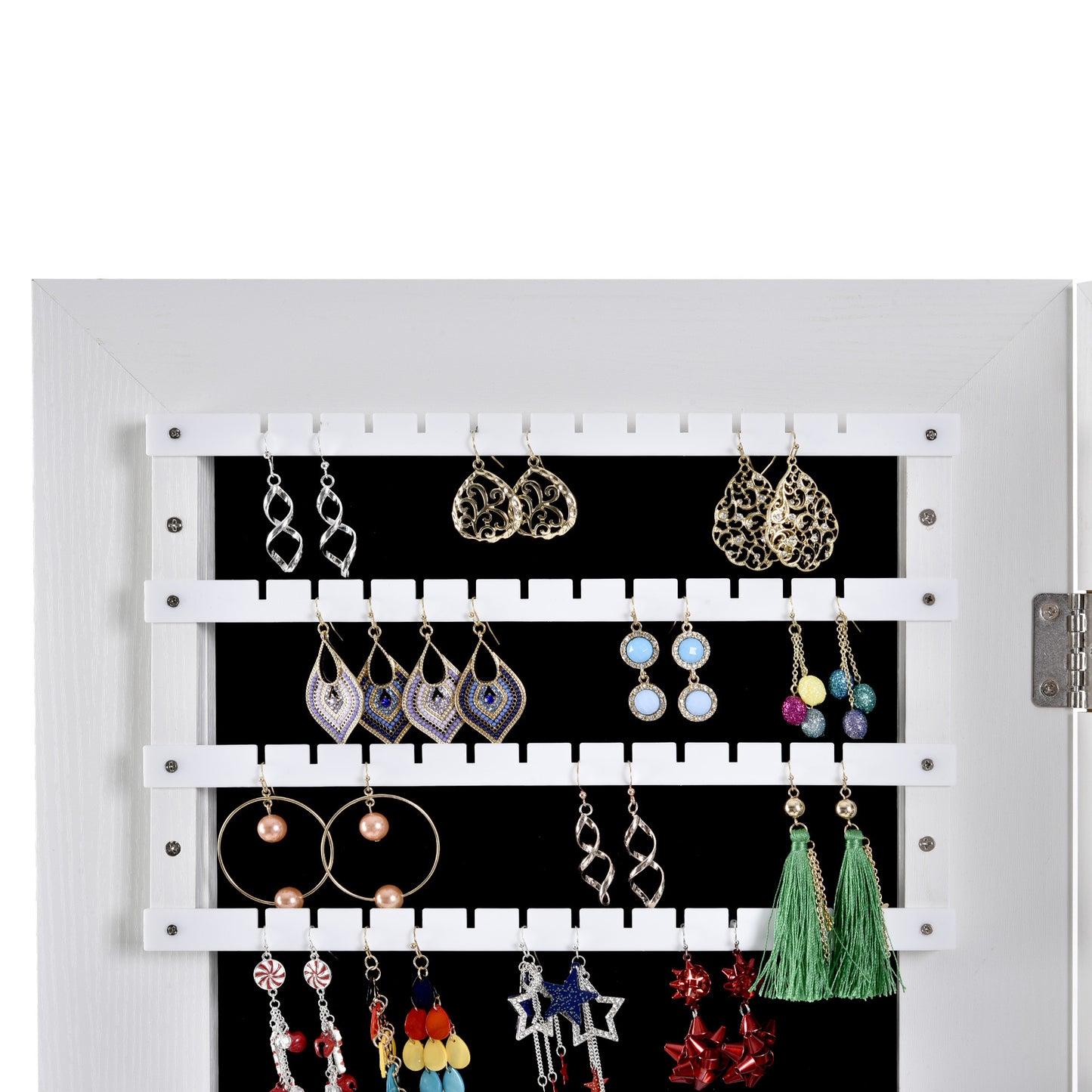 Standing Jewelry Storage Mirror Cabinet With LED Lights