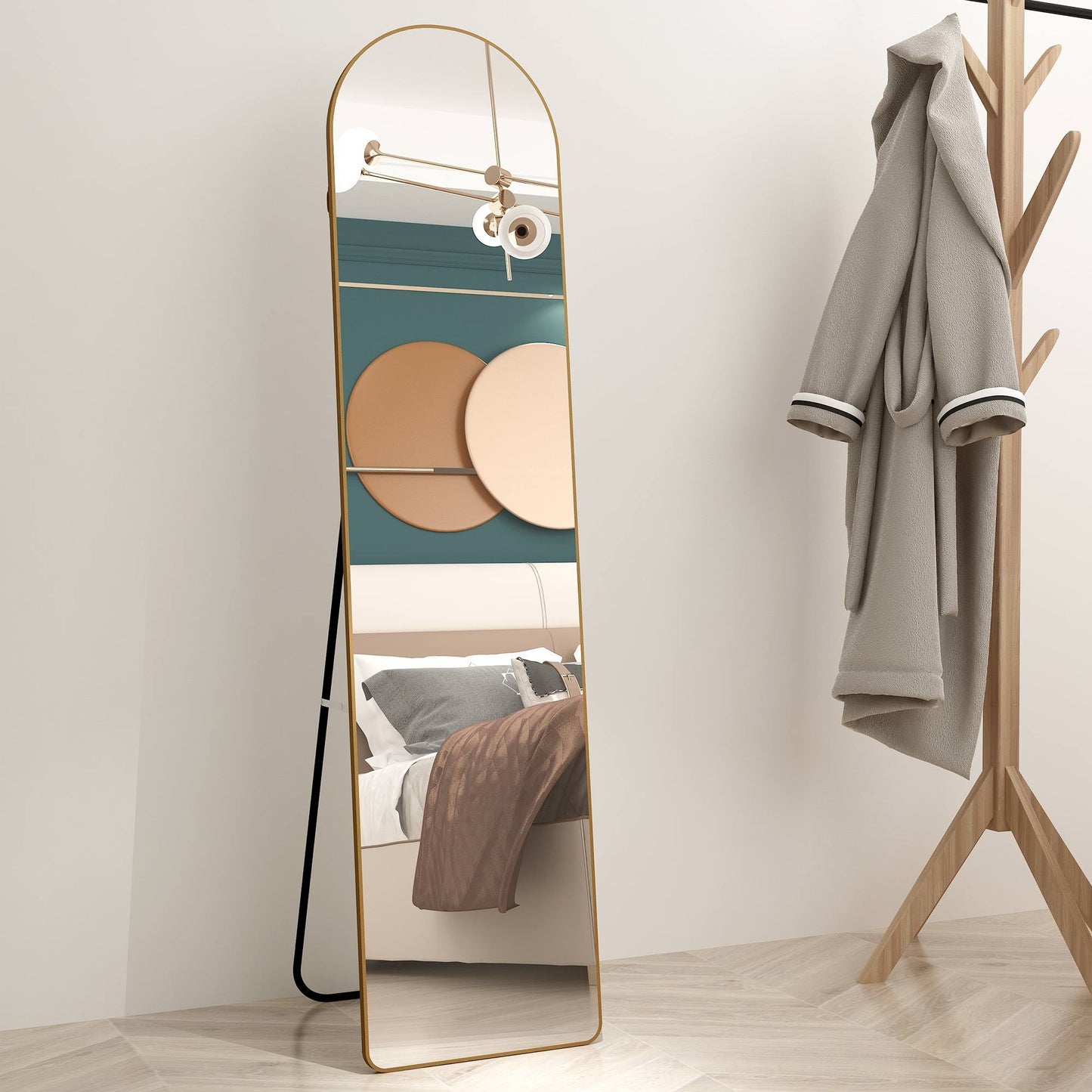 Arched Full-Length Wall Mirror