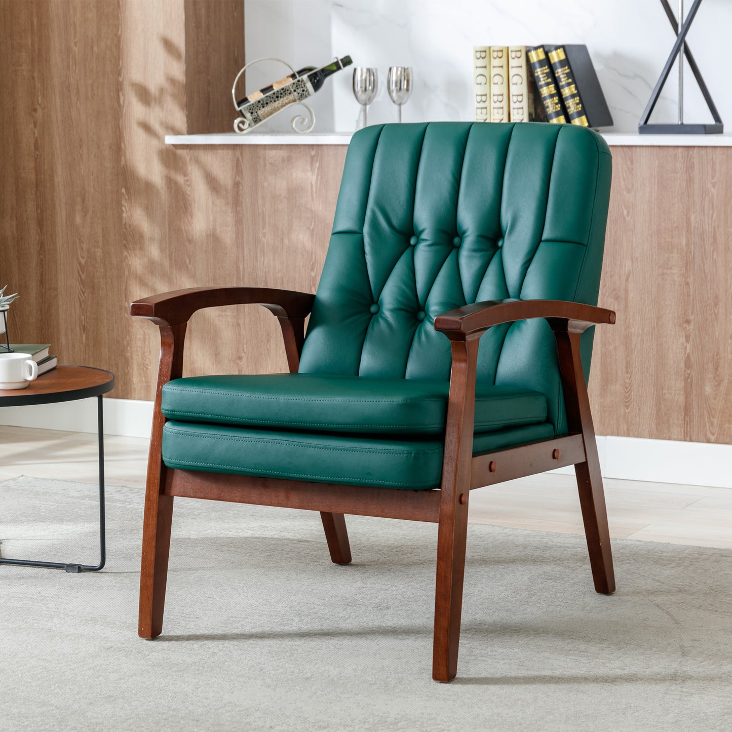 Green Mid Century Modern Armchair